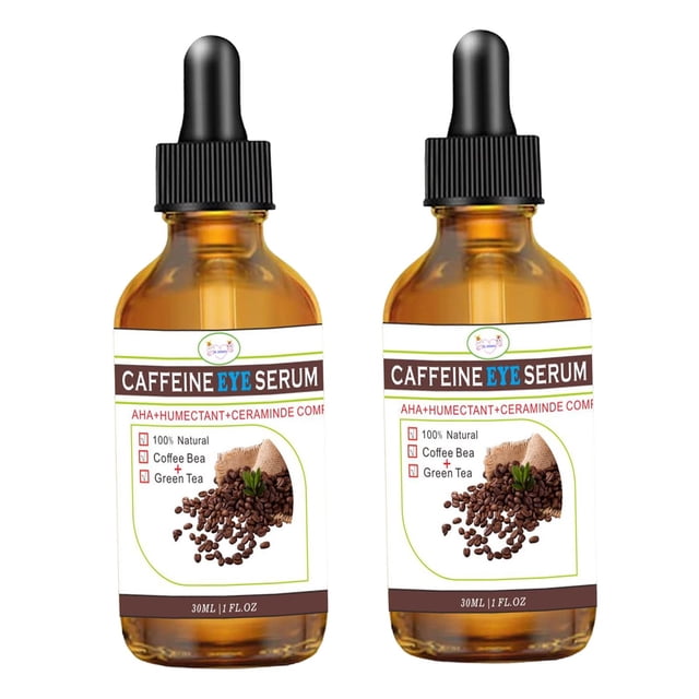 Suero de para Ojos Hidratante con C, Aceite Esencial de 30ml para Alrededor de Los Ojos, Círculos Oscuros, La Hinchazón, Mujer 2 piezas Sunnimix suero de ojos