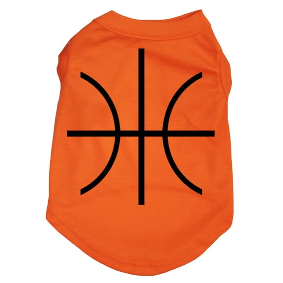 Petitebelle Basketball Orange Puppy Dog Shirt (Orange, Small)