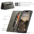 thumbnail image 3 of Retro wallet phone protective case, card holder bracket, built-in magnetic flip leather protective case, suitable for Samsung M23 phone case, 3 of 5