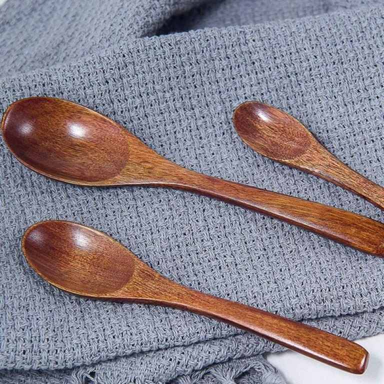 Small Wooden Spoons, Wooden Teaspoon Sevensun Small Teaspoons Serving  Wooden Utensils For Cooking Small Condiments Spoon, Mini Wooden Honey Spoon  For Daily Use, 4pc 