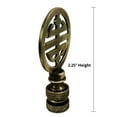 thumbnail image 3 of HomeConcept Classic 4 Blessings Asian Lamp Finial Antique Brass Metal 2.25"h, 3 of 5
