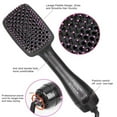 thumbnail image 6 of Hair Dryer Brush,2 in 1 One Step Negative Ion Blow Dryer with Comb, Electric Blow Dryer Rotating Curler and Ion Hair Straightener Brush Fast Drying Hot Air Brush, 6 of 13