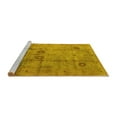 thumbnail image 2 of Ahgly Company Machine Washable Indoor Rectangle Oriental Yellow Industrial Area Rugs, 7' x 9', 2 of 4