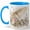Blue, variant on Vintage Lace Umbrella Coffee Mug, Watercolor Floral Parasol with Butterflies, 11 oz Ceramic Cup