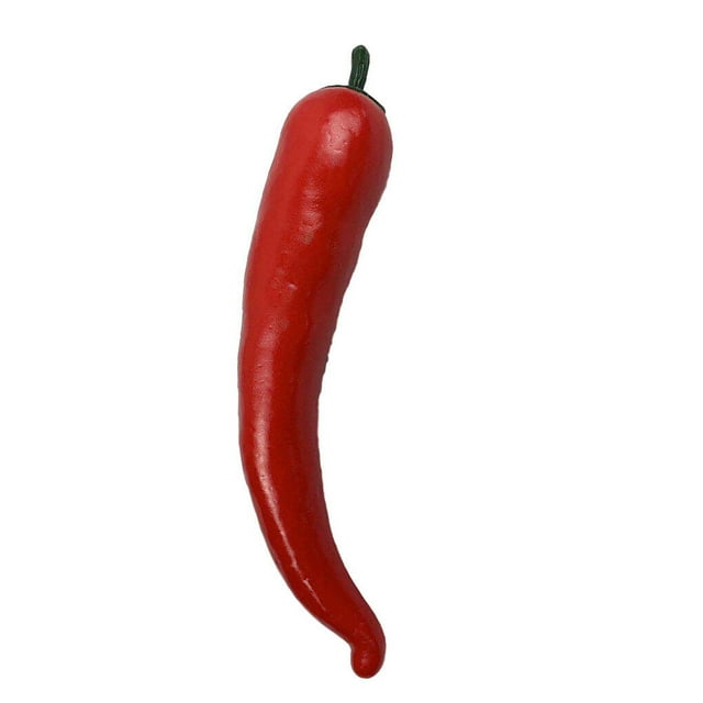 Artificial Pepper Simulation Foam Vegetable foam pepper Decoration Home Kitchen Photography Fake Pepper Prop, Red