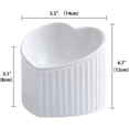 thumbnail image 3 of Soporte para cuencos elevados blancos Cuenco inclinado para perros y gatos Cerámica, 3 of 3