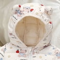 thumbnail image 5 of newwalpole Toddler Baby Boys Girls Winter Coats Jacket Warm Clothes for Kid Thick Ears Hoodie Velvet Snowsuit(Red,18-24 Months), 5 of 9