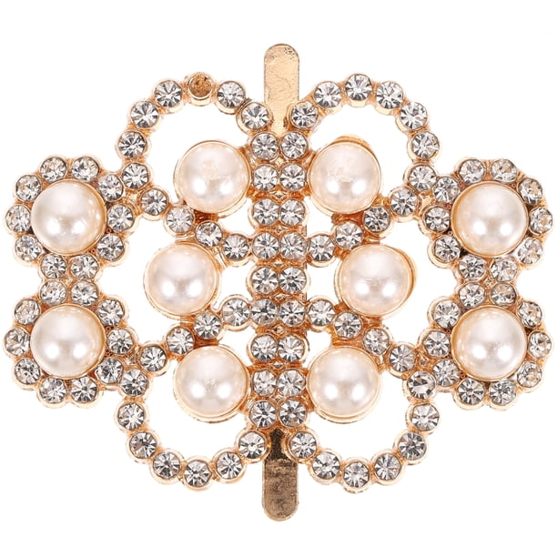Clip decorativo para zapatos de mujer, elegante clip para zapatos con diamantes de imitación, extraíble, tacón alto, decoración de cristal.