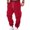 14# Red, variant on Cargo Sweatpants Mens Fleece Heavyweight Elastic Waist Pants with Pockets Baggy Drawstring Jogger Pants Khaki M
