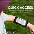thumbnail image 5 of Pro Athletics QB Playbook Wristband. Football Quarterback Play Wristbands for Adult. Wrist Coach for All Sports with 3 Compartments. 1 Pack Black, 5 of 6