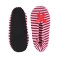 thumbnail image 3 of CTM  Striped Ballerina Slipper House Shoe by Wootie (Women), 3 of 4