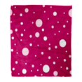 thumbnail image 1 of HATIART Jeter Couverture Chaude Impression Confortable Flanelle Cercle Coloré Pois Simples Cercles Roses Confortables Doux pour Canapé-Lit et Canapé 50x60 Pouces, 1 of 1