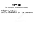 thumbnail image 2 of Transit Auto Front Rear Disc Brake Rotors and Ceramic Pads Kit for Car Toyota Sequoia K8T-101168, 2 of 11