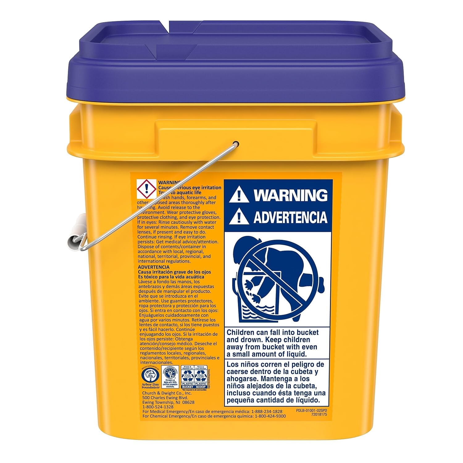 powder laundry detergent, crisp clean, 18 lb pail