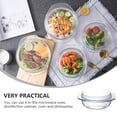 thumbnail image 3 of RENACLIPY White Tempered Glass Bowl with Lid, Microwave , , Kitchen Storage Container, 3 of 5