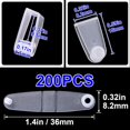 thumbnail image 2 of Qucyy 200Pcs Plastic Keychain Clips, Clear Keychain Connectors, Keychain Snap Clips, Little Tabs for Keys Rings, Card Holders, Luggage Tags, DIY Crafts, Jewelry Making, 2 of 5