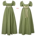 thumbnail image 5 of Vestido de princesa de manga larga para mujer, estilo victoriano, regencia, medieval, disfraz de Bridgerton, 5 of 5