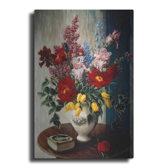 Luxe Metal Art 'Casa Maruja' by Robin Anderson, Metal Wall Art, 12"x16"