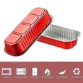 thumbnail image 2 of 50pcs Disposable Aluminum Foil Mini Loaf Baking Pans With Lids, 2 of 5
