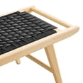 thumbnail image 5 of Modway Saoirse 47" Wove Rope Wood Bench in Natural Black, 5 of 8