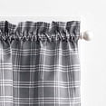 thumbnail image 2 of CHF Lodge Plaid 36" Curtain Tier, Grey, Adult, 2 of 4