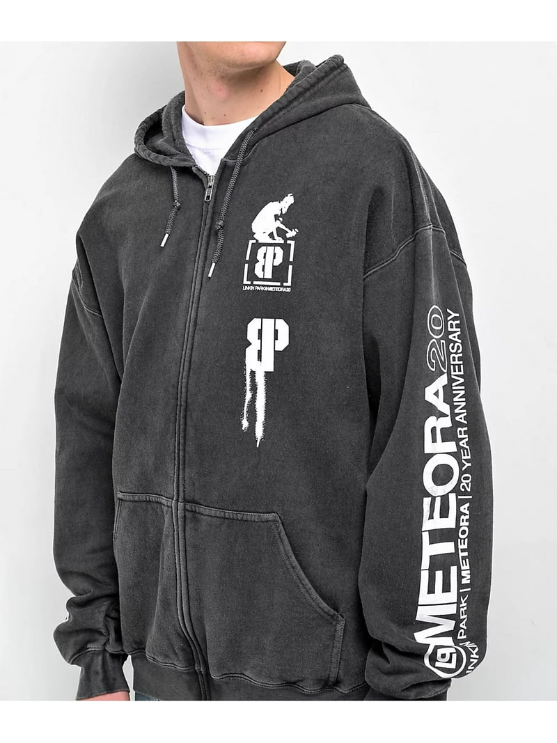 Linkin Park X Brooklyn Projects Men's Overspray Black Wash Zip