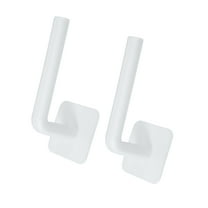 Vocoste 2 Pcs Baseball Hat Hooks Adhesive Hat Organizer Hanger Wall Cap Rack for Bedroom Dressing Room White