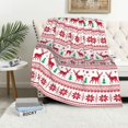 thumbnail image 2 of Christmas Blankets and Throws, Holiday Throw Blanket for Couch Soft, Christmas Snow Moose Fleece Flannel Throw Blanket, Winter Warm Cozy Flannel Deer Blanket 60"X50", 2 of 6