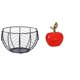 thumbnail image 1 of Cesta Tejida De Alambre De Hierro Para Encimera De Cocina Con Figura De Cerámica Y Escultura De Fruta Para Decoración Y Almacenamiento Del Hogar., 1 of 8