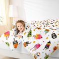 thumbnail image 3 of Feelyou Cartoon Halloween Ice Cream Full Size Bedding Sets, Spooky Skull Candy Full Size Bed in a Bag, Halloween Reversible, 7pcs, 3 of 7