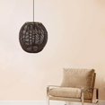 thumbnail image 4 of thinsony Pendant Lamp Shade Ceiling Light Shade Handwoven shades handwoven replacement Retro Style for Dining Room, 4 of 9