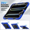 thumbnail image 2 of for iPad Air 11 inch M2 / M3 2024 2025 Heavy Duty Shockproof Protective Rugged Heavy Duty Case with Screen Protector 360° Rotating Stand Hand Strap Shoulder Strap and Pen Holder, 2 of 8