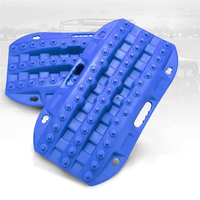 Bunker Indust Tablas De Tracción Todoterreno, 2 Unidades, Alfombrilla De Tracción Para Pistas De Recuperación Para Jeep 4X4, Escalera De Tracción De Nieve, Barro, Arena, Herramienta De Tracción De Neu