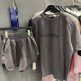 thumbnail image 4 of Short-sleeved Shorts Suit Letter Loose Short-sleeved For New Year As, 4 of 5