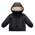 thumbnail image 3 of Agkizg Girls Hooded Puffer Coat Thick Fleece Lined Winter Jacket with Pockets Solid Color Cute Warm Outerwear, 3 of 6