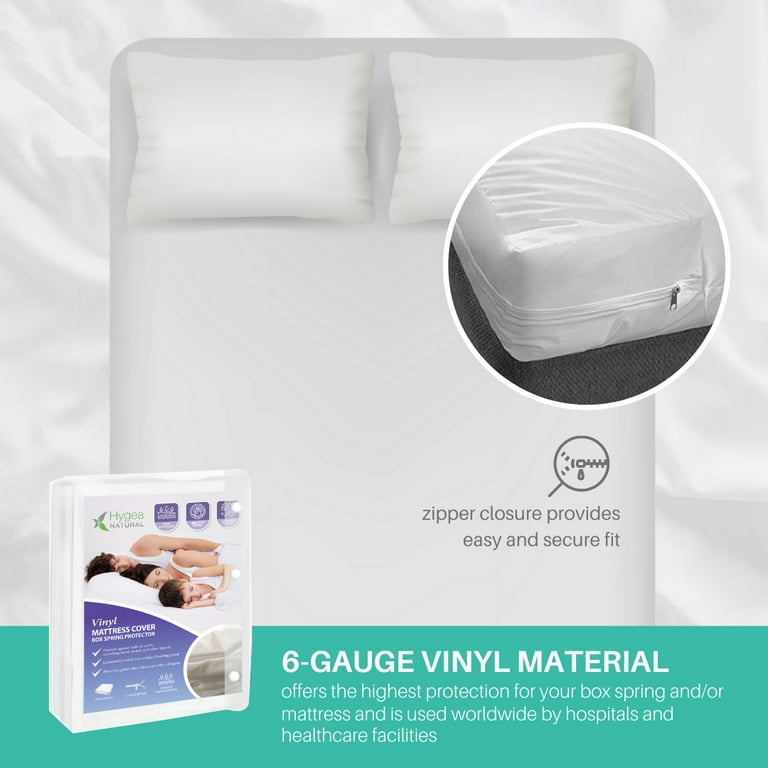 The Bedbug Solution Elite Zippered up to 9 Inch Deep, KING 78x80-9  MATTRESS and BOX Spring Cover, Waterproof, Each