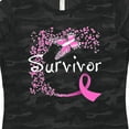 thumbnail image 4 of Inktastic Breast Cancer Survivor-butterfly Ribbon Women's T-Shirt, 4 of 5