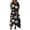#0280-Black, variant on Uootdi Maxi Dresses for Women Vintage Floral Print V Neck Large Patch Pockets Asymmetric Hem Loose Fit Lightweight Summer Dresses Casual Dresses Vacation Outfit Gift