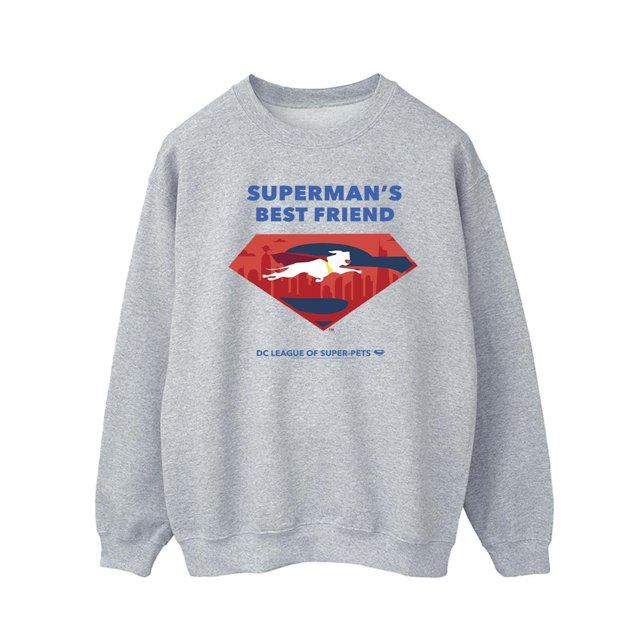 DC Comics Mens DC Comics DC League Of Super-Pets Superman's Best Friend Sweatshirt