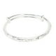 thumbnail image 1 of Pulsera de cuproníquel de 30 g, joyería de moda ajustada, pulsera redonda grabada para mujer., 1 of 14