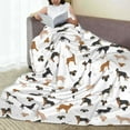 thumbnail image 6 of Pofeuu Labrador Retriever Dog Print Ultra-Soft Micro Fleece Blanket,for Bed Or Sofa,All Season Throw Blankets Flannel Blanket-50"x40", 6 of 7