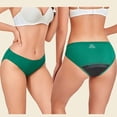 thumbnail image 6 of Scyoekwg Women's Period Panties Plus Size Solid Color Ladies Underwear Soft Breathable Briefs For Daily Menstrual (Green,XS), 6 of 7