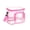 Hot Pink #4, variant on GUUDIE Clear Insulated Lunch Bag with Shoulder Strap | Waterproof Transparent Cooler Bag with Double Zippers | Reusable Lunch Box Large Tote Bag for Shopping, Picnic, Work, School