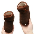 thumbnail image 5 of Stepedia Kids Slippers Fuzzy Kids Slippers Warm House Shoes Boots for Boys Girls, Brown, 5 of 6