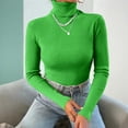 thumbnail image 5 of Turtleneck Sweater for Women Long Sleeve Slim Fit Lightweight Base Layer Knit Tops, S, 5 of 6