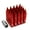 Red, variant on J2 Engineering LN-T7-016-15-GD J2 Engineering 7075 -T6 Forged Aluminum M12X1.5 20Pcs 107mm Height Spiky Cap Lug Nut Set w / Socket Adapter (Gold)