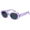 thumbnail image 1 of Gafas de sol ovaladas retro mosanana moradas UV400 para mujer, 1 of 6