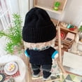 thumbnail image 3 of Niannyyhouse Ropa para Muñecas De Felpa De 20 Cm Sombrero Suéter para Gatitos Jeans con Bridas Ropa para Muñecas Kpop (Negro Azul), 3 of 3