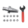 thumbnail image 4 of Accusize - CAT40 Shank + 10 Pc ER16 Collet Set + Wrench in Fitted strong Box, CT40-ER16, 4 of 12
