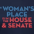 thumbnail image 3 of CafePress - A Woman's Place Is In The Women's Classic T Shirt - Women's Traditional Fit Dark T-Shirt, 3 of 4